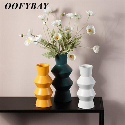 OOFYBAY Porcelain Flower Vases