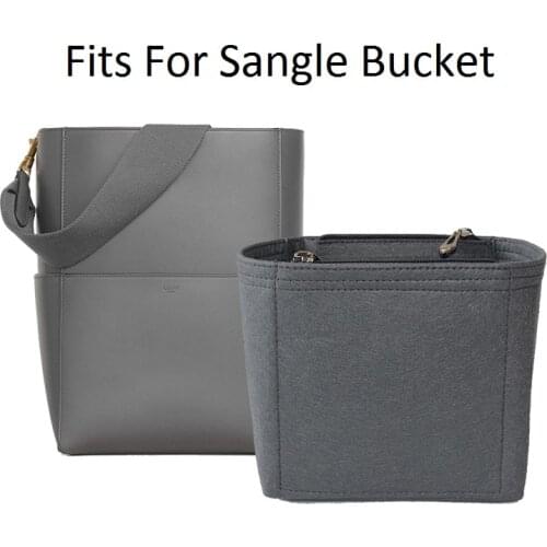 For Sangle Bucket Girl Toiletry Storage Bags Felt Makeup Bag Organizer Insert Bag Organizer Insert Travel Cosmetic Bag