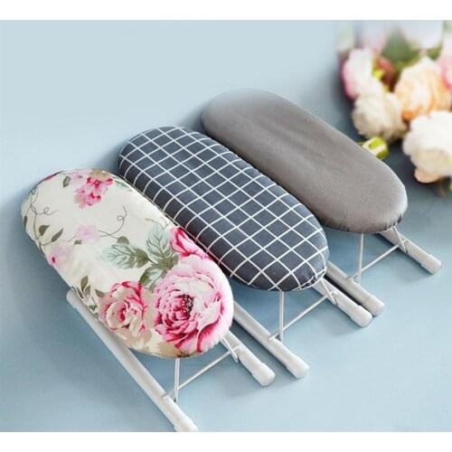 Mini Household Folding Ironing Board Travel Cuffs Detachable Portable Washable Ironing Board (Random Color)