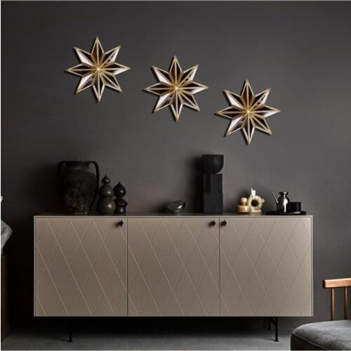 Triple Star Mirror Wall Accessory Decorative and Stylish
