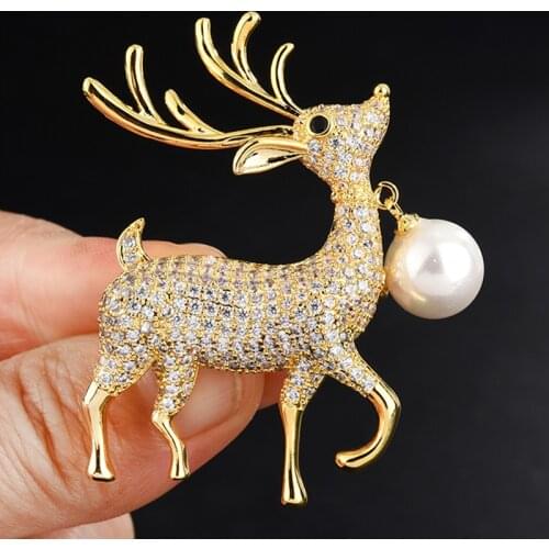 WOYUJIAN Gold Brooches For Clothes