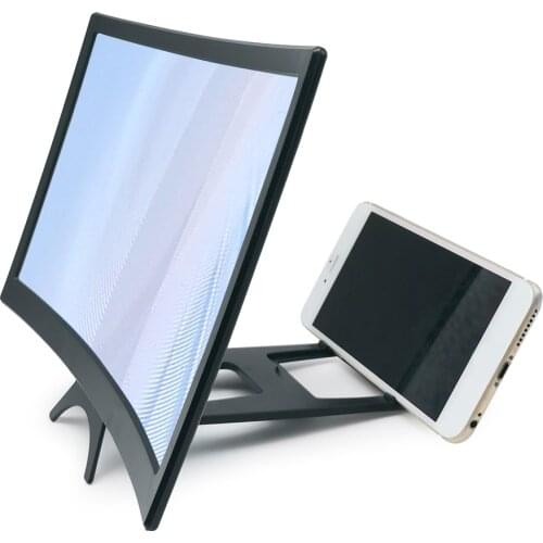12inch 3D HD Curved Screen Magnifier HD Folding Screen Amplifier Mobile Phone Magnifying Glass Stand Smart Phone Bracket Holder
