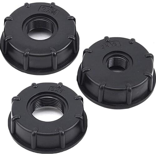 3Pc IBC Container Adapter Internal Thread Tote Adapter 2X1inch 2X1/2Inch 2X3/4Inch For Water Tank Garden Hose Connector