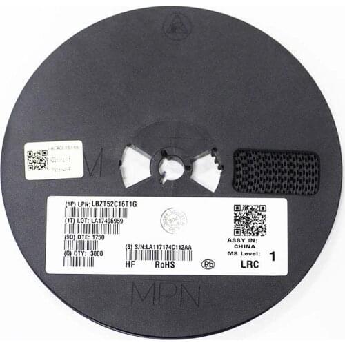 50PCS Zener diode LBZT52C16T1G 16V 0.5W(500mW) SOD-123 LBZT52C16T1G