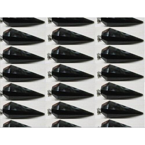 55 NATURAL OBSIDIAN QUART CRYSTAL PendantS healing