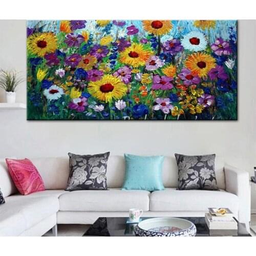 Abstract pastoral flowers pictures 5D diy Diamond painting mosaic square round drill embroidery cross stitch wall hanging N1447