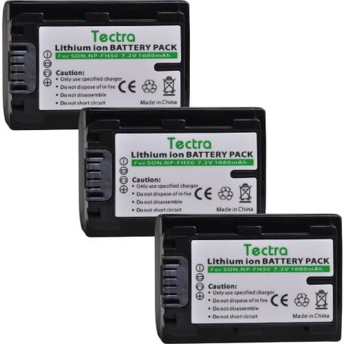 4x1080mAh NP-FH50 NP FH50 NPFH50 Li-ion Battery for Sony A290 A390 dcr-sr62 DCRSR200 DVD305