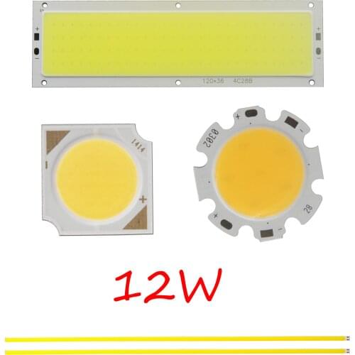 [ALLCOB] MIX 12W 36V 12V 40V led cob lamp light panel round cob blue for DIY bulb cob led bar strip chip source
