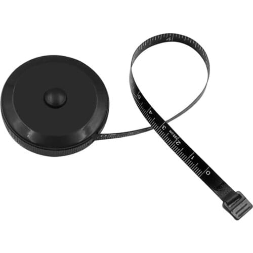 1.5M/60Inch Black Tape Measures Mini Sewing Measuring Tape Automatic ABS Flexible Dual Sided Retractable Tools Tape Measures