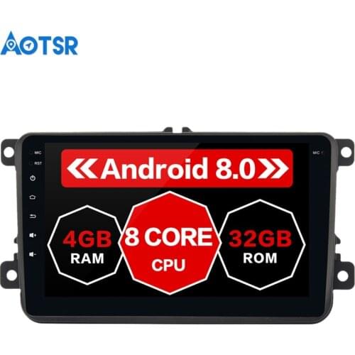 8" Android 8.0 Car GPS Radio Player IPS Screen 4G+32G for VW Golf 5 6 Polo Passat Tiguan Jetta EOS Sharan Amarok Scirocco Video