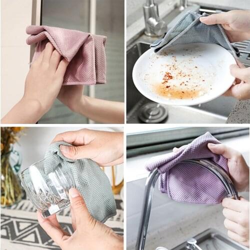 Big discount microfiber cleaning towel absorbent glass kitchen cloth wipes table window car towel wipes 25 * 25 cm or 30 * 40 cm