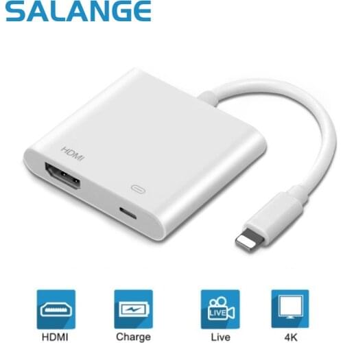 Lightning Digital AV Adapter Cable For Apple iPad iPhone 5 6 7 8 X XS переходник Sync Video Transfer OTG HDMI-compatible