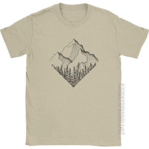 The Diamond Range Men T Shirt Outdoors Mountains Hiking T-Shirt National Parks Cotton Male Tshirt Basic Tees Plus Size Clothes
