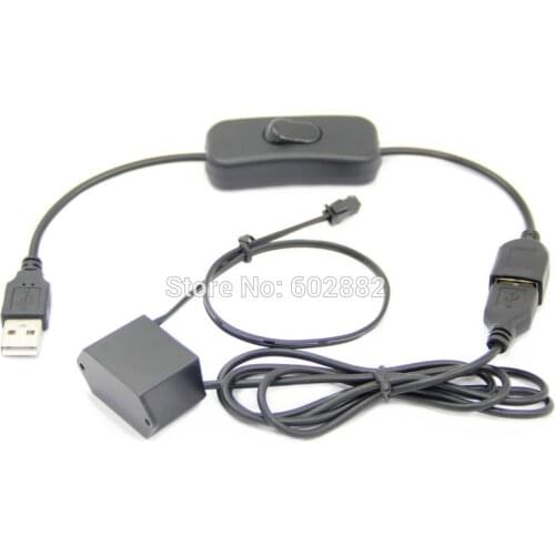 5v USB inverter with USB Switch for el wire, el tape and el panel (1-6 meter)