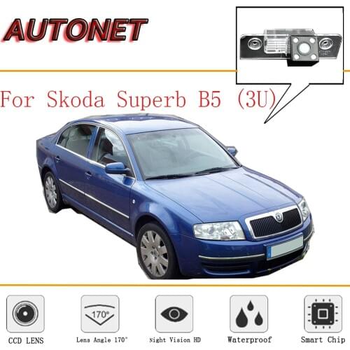 AUTONET Rear View camera For Skoda Superb B5 (3U)2001~2008/CCD/Night Vision/Reverse Camera/Backup Camera/license plate camera