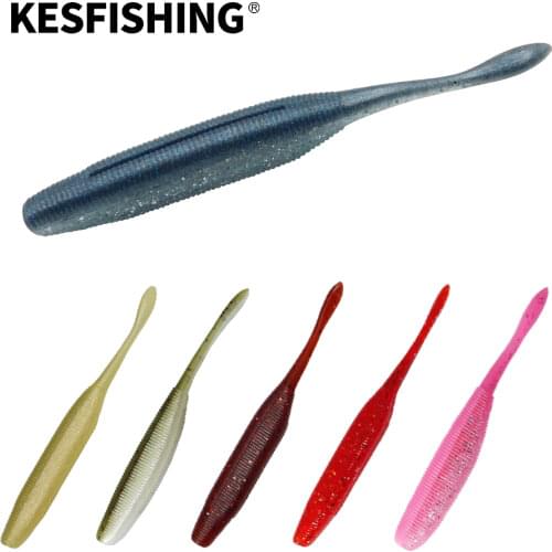 KESFISHING Soft Lure Cheap Shine Silicone Bait Drive Shad 125mm Wobbers For Fishing PVA Fishing Insect Bait Kit PescaKESFISHING