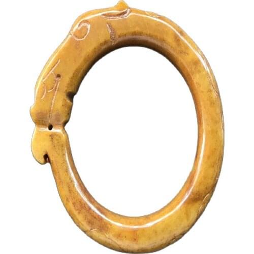 China old Jade carving Jade dragon Bracelet