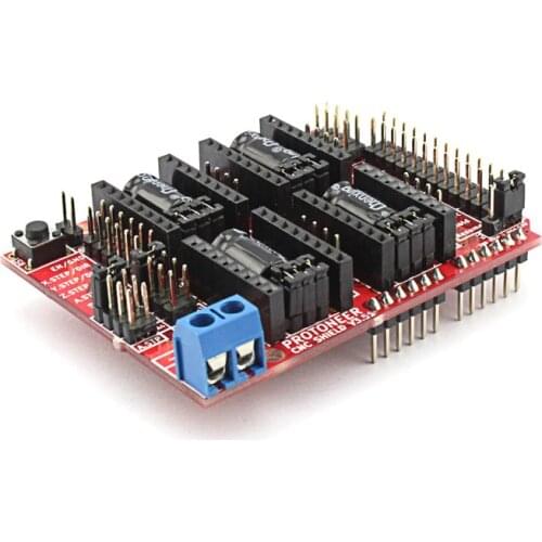 Elecrow CNC Shield V3.51 for Arduino 3D Printer Development Board Micro Controllers GRBL v0.9 Compatible Uses Pololu Drivers