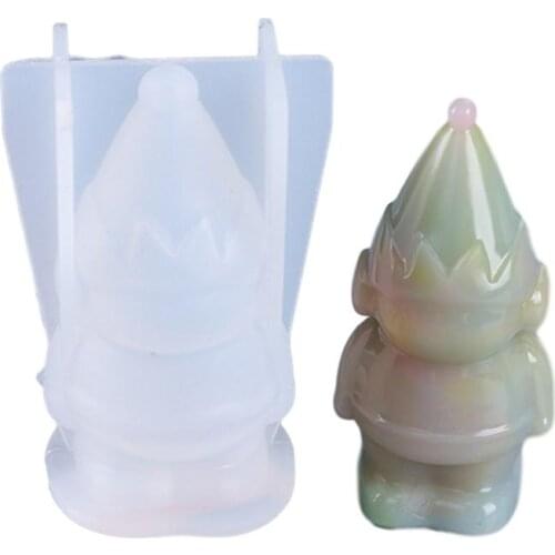 Christmas Figurine Fondant Mold DIY Crystal Epoxy Crafts Cake Chocolate Clay Mold Making Cupcake Decoration Tools