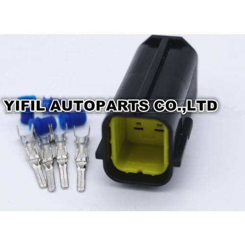 100pcs/lot 4 Pin/Way Male Oxygen Sensor Waterproof Electrical Connector Plug Housing For Nissan 22690-ED000