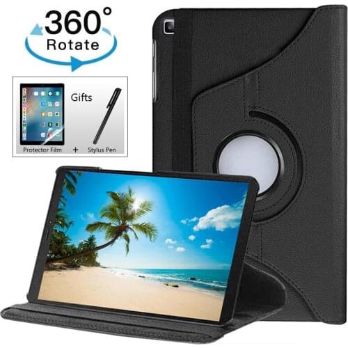 Rotating Case for Samsung Galaxy Tab A7 10.4'' 2020 Model (SM-T500/T505/T507), Premium PU Leather 360 Degree Swivel Stand Cove