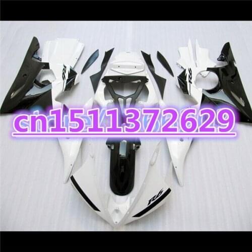 YZF R6 2003 2004 2005 Fairing bodywork for (Dor) YZF R6 2003 2004 2005 YZF-R6 03 04 05 white black YZFR6 600 03-05 fairing kit