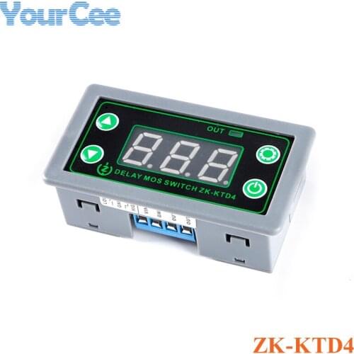 ZK-KTD4 Delay Relay Module MOS Switch Trigger Cycle Timing Delay 5-30V Multiple Triggers