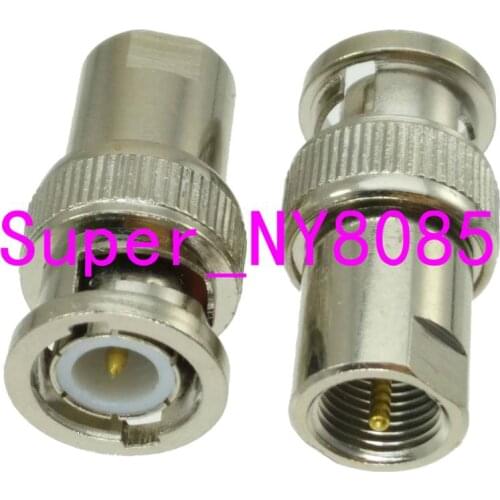 10pcs RF coaxial coax adapter BNC male Plug to FME male Jack