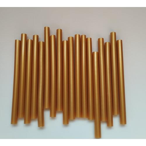 25Pcs 7x100mm Pure Gold Hot Melt Adhesive Stick Metallic Golden Paint Wax Seal Professional For Electric Glue Gun Craft Repairs