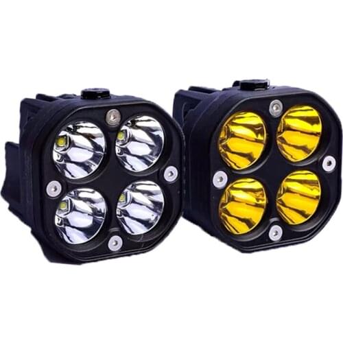 3E LED Yellow White Driving Fog Lights 2 Pieces Of 3 Inch 40W Waterproof Driving Off-Road Work Lights For Off-Road 4X4 Jeep
