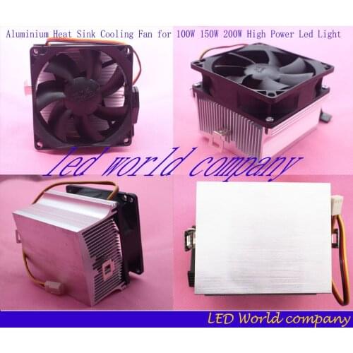 Free Shipping Aluminium Heat Sink Cooling Fan for 100W 150W 200W High Power Led Light Heat Sink Cooling Fan