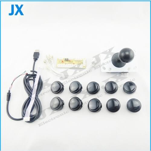 Arcade Accessorie USB Encoder PC to joystick + 2/4/8 way operation Way Rocker + 10 Push Buttons For Arcade Games diy Kits Parts