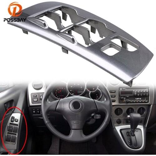 POSSBAY Car Door Window Switch Control Panel Bezel for 2003-2008 Toyota Matrix Auto Switch Replay for Pontiac Vibe 2003-2008