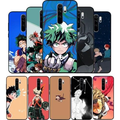 My Hero Academy black Phone Case For Xiaomi Redmi note 9 8 7 6 5 4 Pro S for redmi 4A 4X 5 Plus 5A 7A Cover