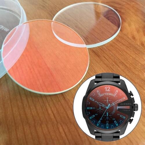 Colorful sapphire crystal glass for Diesel DZ4318 daddy quartz man watch replacement parts tools