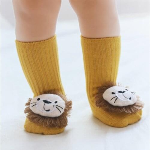 Baby Socks Floor Non-slip Cotton Cartoon Doll Socks Baby Girls Boys Soft Cute Boots