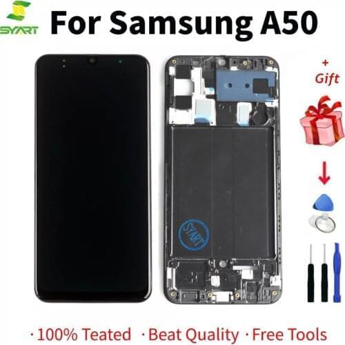 AMOLED For Samsung Galaxy A50 2019 A505F/DS A505F A505FD A505A LCD Display Touch Screen Digitizer Assembly For Samsung A 50 lcd