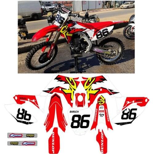 For Honda 250 CRF 2019 2018 Motocross 3M GRAPHICS STICKERS BACKGROUNDS DECALS Kits for Honda CRF250R 2018 2019 CRF250