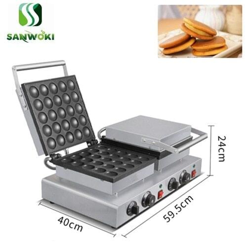 Commercial double head dorayaki machine mini pancake Poffertjes Grill Dutch Waffle Iron machine mini waffle baking machine