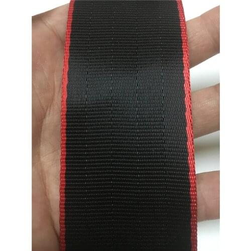 Black mix red color 3-36 meters a roll 3 C quality car seat belt webbing for safety harness ribbon strap for DIY car seat belt
