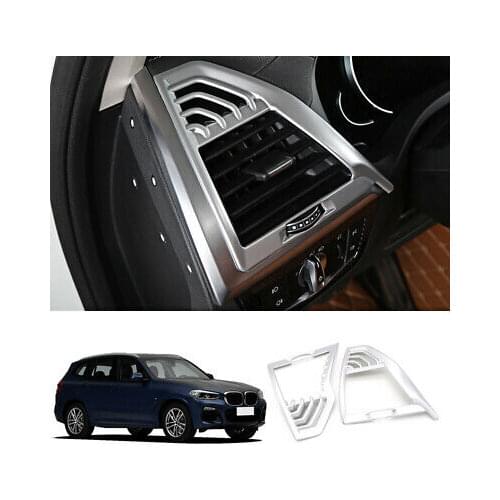 LHD Matte Inner Side Air Outlet Vent Cover Trim 2pcs For BMW X3 G01 2018-2020