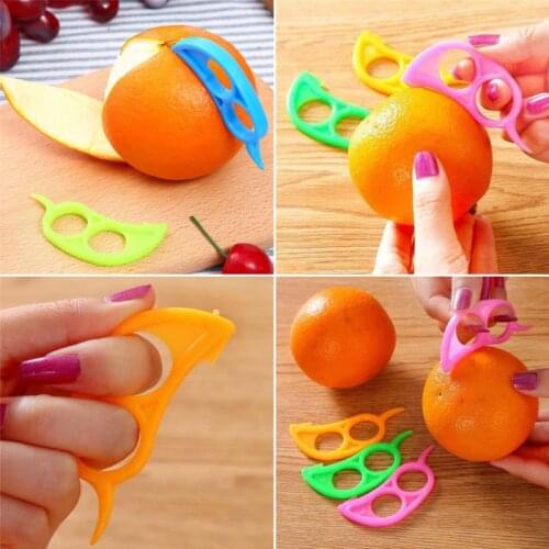 Mini Orange Peelers Lemon Peeler Fruit Stripper Finger Type Easy Opener Citrus Device Cooking Tools Kitchen Tools Fruit Tools