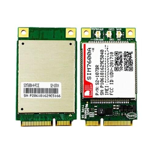 SIMCOM SIM7600A-H MINI PCIE LTE Cat-4 Module for North America LTE-FDD B2/B4/B12 UMTS/HSPA+ B2/B5 compatible with HSPA+ SIM5360