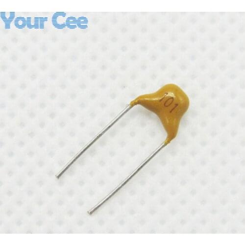 50pcs Monolithic Ceramic Chip Capacitor MLCC Multi-layer Ceramic Capacitor 0.1NF 100PF 101 50V + / - 20