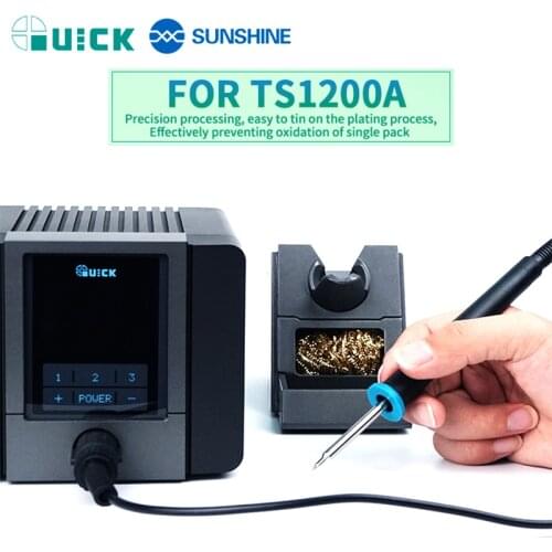 Original QUICK TS1200A Soldering iron head soldering platform tip plug soldering iron head handle soldering pen heating core