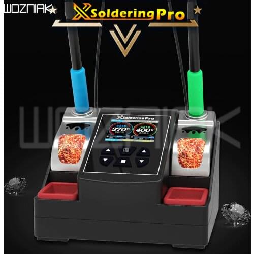 Xsoldering pro Lead-free Soldering Station Rapid Heating Soldering Iron 200W 2.5S welding table C245 and C210 Double Handle