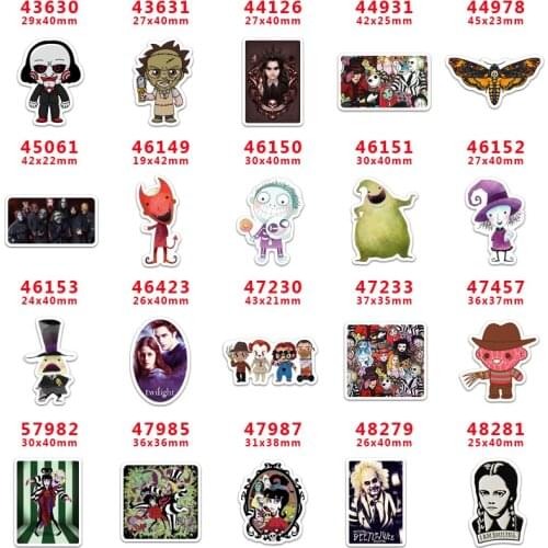 DIY Craft Supplies Halloween character printed flat back planar resins 30 pieces PR43630