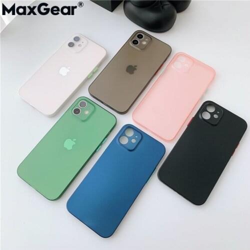 Ultra Thin Hard Matte PP Phone Case For iPhone 11 12 Pro Max Mini XS XR X 7 8 Plus SE 2020 10 Shockproof Bumper Cover Protection