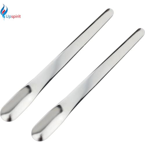 Upspirit Practical Creative Silver Stainless Steel Coffee Stiring Mixing Spoons Metal Teaspoons Thickened Kitchen Flatware