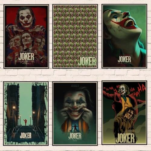 Vintage Poster Newly Movie The Joker kraft paper Printed Wall Posters For Home Bar Room Decor Wall Stickers